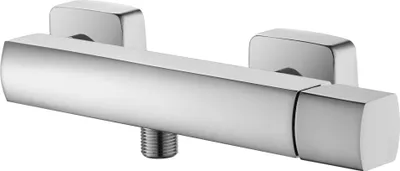 Produktbild von sanicomfort Duscharmatur BAROS – Einhebelmischer für Dusche, Aufputzmontage, chrom, Brausearmatur mit 1/2 Zoll Anschluss, Messing