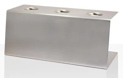 Produktbild von Stöckel Eishörnchen-Halter Edelstahl 3 Löcher, Ø 26 mm, Eis-Tütenhalter
