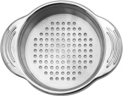 Produktbild von Edelstahl Sieb für Meeresfrüchte und Thunfisch einmachen, Nudelsieb, Grün