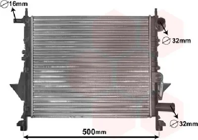Produktbild von Van Wezel Wasserkühler für Renault Twingo I 1,2 ab Bj. 05/1996-