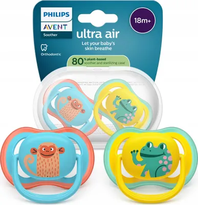 Obrázok produktu pre Philips AVENT SCF349/58, Klasický detský cumlík, Ortodontické, Silikón, Chlapec / dievča