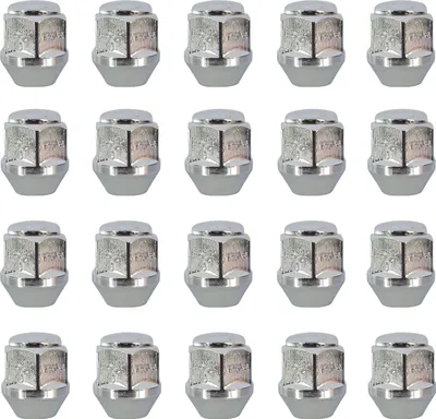 Immagine prodotto di 20 dadi ruota M12x1,25 con collare conico chiuso a 60° cromati 25 mm | apertura chiave 19 mm compatibili con Nissan 100NX