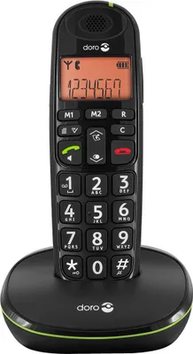Image de DORO PHONEEASY100WDUON - Doro PhoneEasy 100W duo sans fil Noir
