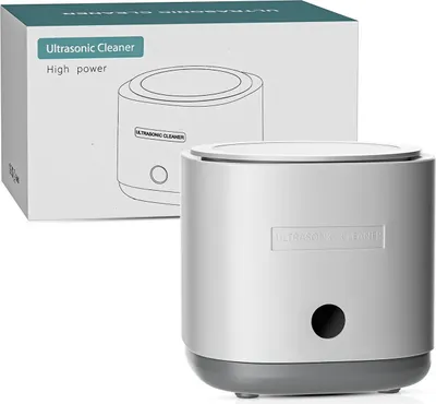 Produktbild von Ultraschallreiniger - Schmuck Brillen Uhren - 45 kHz - 25 W - 220 V EU-Stecker - <300 ml - 360° Reinigung - Timer - Burgunderrot