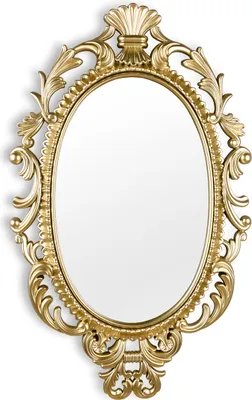 Produktbild von Ovaler Wandspiegel TRIXI mit Barockrahmen Gold 73x44cm