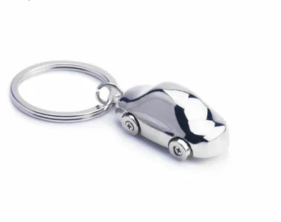 Produktbild von Auto KFZ Schlüsselanhänger Silber Autoschlüsselanhänger Edelstahl von Bearlink