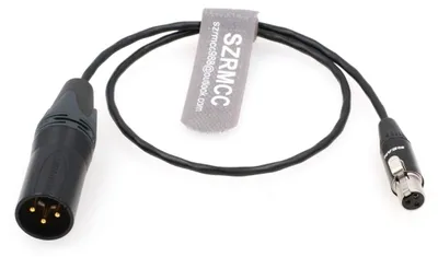 XLR 3-polig Stecker auf Mini XLR 3-polig Kupplung Kabel 60 cm