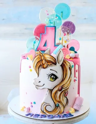 Produktbild von Essbar Einhorn Unicorn 14cm Fondant Tortenaufleger Torte Tortenbild Zuckerbild Zuckermasse (U01)