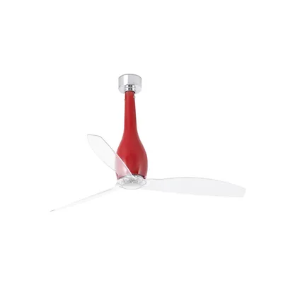 Immagine prodotto di Ventilatore da soffitto a risparmio energetico con telecomando Eterfan Rosso 128 cm