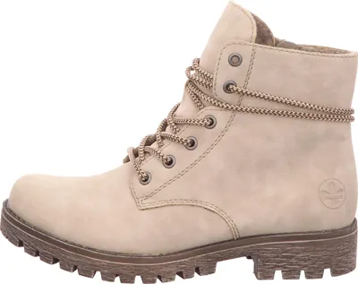 Produktbild von Rieker Damenschuhe Stiefeletten Schnürer Beige Freizeit, Schuhgröße:39 EU