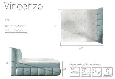 Produktbild von Boxspring Ehe Bett Hotel Betten Polster Doppel Lederbett Komplett 160 180 x 200