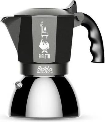 Obrázok produktu pre Bialetti Brikka Induction - Mokka-Kanne - Schwarz - Edelstahl - Aluminium - Stahl - Silikon - 1 Stück(e)