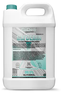 Produktbild von Glycerin VG 5L 99,5% Pharmaqualität E422 pflanzlich Kosmetik Haushalt GiDeli