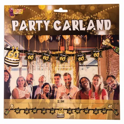 Produktbild von 60th Birthday Party Garland - One Size