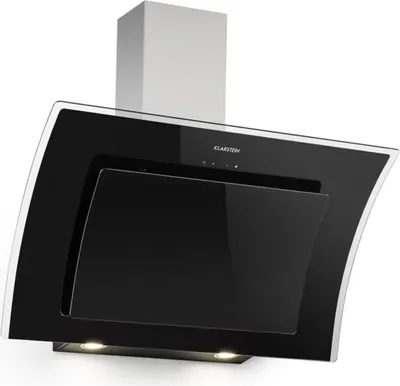 Produktbild von Klarstein Sabia - 3-stupňový šikmý digestor, nástenný digestor s prietokom 600 m³/h, nástenný digestor s LED osvetlením, 90 cm, čierny
