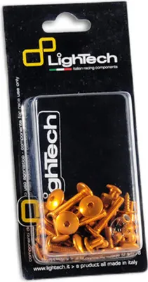 Obrázok produktu pre Sada skrutiek rámu Lightech v zlatej farbe pre APRILIA RSV4
