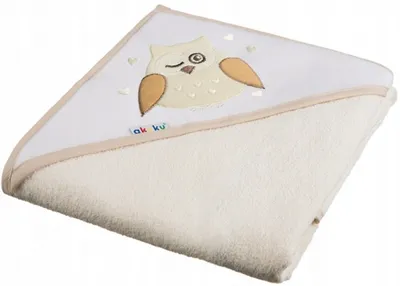 Produktbild von AKUKU A1231 Bademantel 80x80 cm 100% Baumwolle ecru