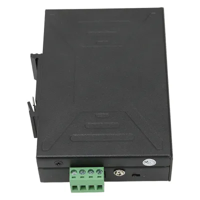Imagen del producto de Conmutador Ethernet de 5 puertos para montaje en riel DIN, diseño industrial de grado industrial, fuente de alimentación redundante, conmutador Ethernet rápido para montaje en riel DIN