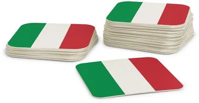 Imagen del producto de Soporte de cartón cuadrado de 9,3 cm, estilo italiano