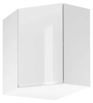 Produktbild von Glanzia Eckhängeschrank 60 cm G60N – Weiß Hochglanz