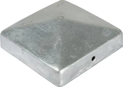 Produktbild von T&J Pfostenabdeckung Metall Pyramidenform Edelstahl 70 x 70 mm
