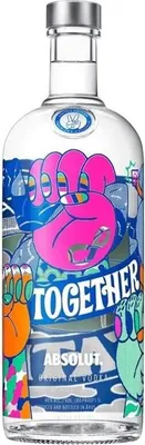 Produktbild von Absolut Together - pink front, green back 1000ml 40% Vol.