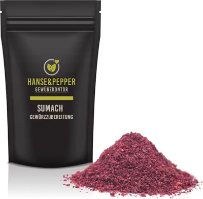 Produktbild von 250g Sumach gemahlen Essigbaumfrucht Sumak Gewürz natürlich vom Hanse&Pepper Gewürzkontor - Gourmet Serie