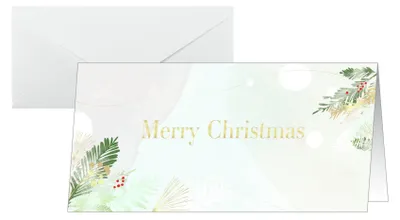 Produktbild von SIGEL DS199 Weihnachts-Karten "Christmas Forest Watercolor" - DIN lang - 25 Karten + Umschläge inkl. Umschläge