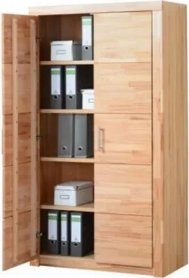 Produktbild von Standregal Aktenschrank Bücherschrank Türenschrank Kernbuche teilmassiv