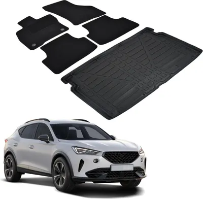 Image de Ensemble Tapis Velours Sur Mesure et Coffre TPE pour Cupra Formentor Depuis 2020