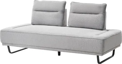 Obrázok produktu pre BELIANI 3-miestna čalúnená pohovka sivé čalúnenie kovové nohy minimalistické moderné