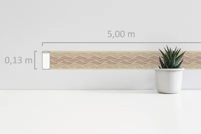 Produktbild von A.S. Creation | Only Borders 11 | 384133 | Vliesbordüre | Streifentapete | 5.00 x 0.13 m | Beige | Wohnzimmer | Flur | Büro | Küche | Wohnräume