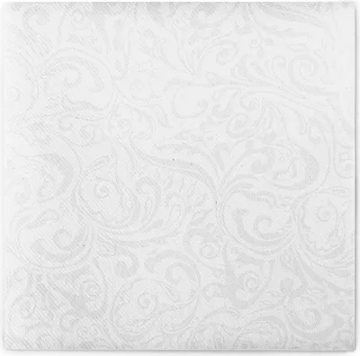 Produktbild von Airlaid Serviette Lias in Weiss, 40 x 40 cm, 50 Stück - Mank - Ornamente Hochzeitsserviette