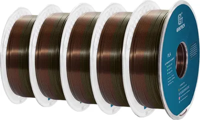 Produktbild von 3D-Filament, hohe Zähigkeit, umweltfreundliches Material, Seidenbronze Regenbogen