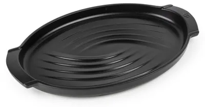 Produktbild von PEUGEOT Fischplancha GRILL TO TABLE 41cm Keramik Schwarz Oval Grill Backofen