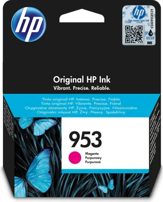 The image shows the retail packaging of an HP ink cartridge.