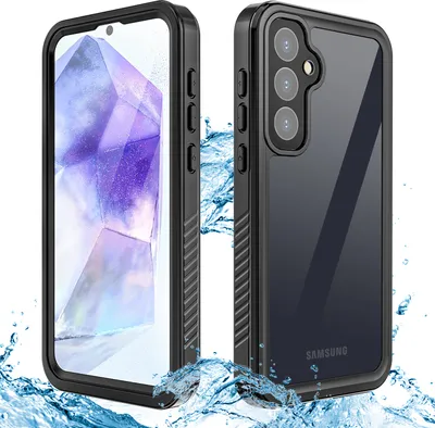Obrázek produktu pro Vodotěsné Pouzdro pro Samsung Galaxy A55 Outdoor Kompletní Ochrana IP68 Certifikovaný Celotělový Podvodní Pouzdro černé