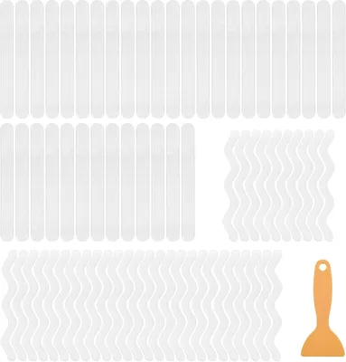 Imagen del producto de Adhesivos antideslizantes para ducha, 72 unidades, autoadhesivos, para bañera y ducha