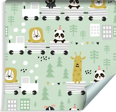 Produktbild von 10m VLIES TAPETE Rolle Kinderzimmer Tiere Reisen XXL