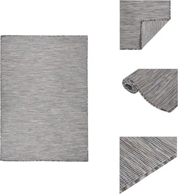 Produktbild von vidaXL Outdoor-Teppich Flachgewebe 160x230 cm Braun und Blau -  Teppiche