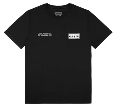Produktbild von Oasis - T-Shirt für Herren/Damen Uni, Logo RO17489 (XS) (Schwarz)