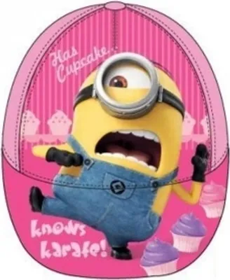 Produktbild von Minions Kinderbaseballmütze - Typ: Karate Pink - Größe: 52cm