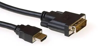 Produktbild von ACT AK3739, 1 m, HDMI, DVI-D, Männlich, Männlich, Schwarz
