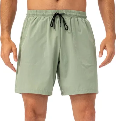 Produktbild von ASKSA Herren Sport Shorts Sommer Schnelltrocknend Joggen Kurze Hose mit Taschen und Kordelzug, Khaki, XL