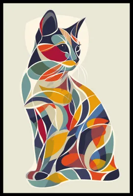 Obrázok produktu pre Plagát s mačkou v rozmeroch 40 x 60 cm