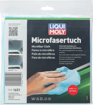 Image de LIQUI MOLY Chiffon en microfibres 1651 Chiffon de nettoyage Entretien automobile