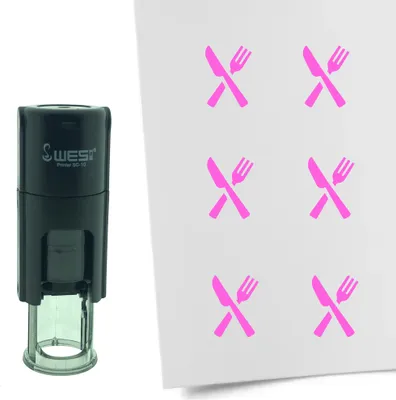 Obrázek produktu pro Příbor CombiCraft Stamp 10mm kulatý - růžový inkoust