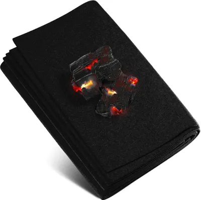 Zdjęcie produktu dla EVOCAMP ognioodporna mata 70x32 cm, do 982°C, do grilla, niepalna, ochrona przeciwpożarowa
