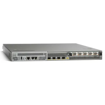 Produktbild von Cisco ASR 1001, 10,100,1000 Mbit/s, 10/100/1000Base-T(X), Ethernet (RJ-45), Grau, 1U, 8192 MB