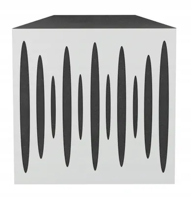 Obrázek produktu pro 4dílná rohová akustická basová past pro nahrávací studio |PULSE 50x50x10cm | absorpce a difúze | barva: bílá